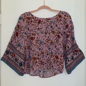 Francesca’s Pink Floral Top